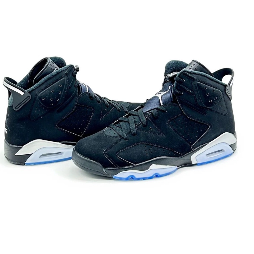 Jordan retro 6 black and chrome size 1 youth